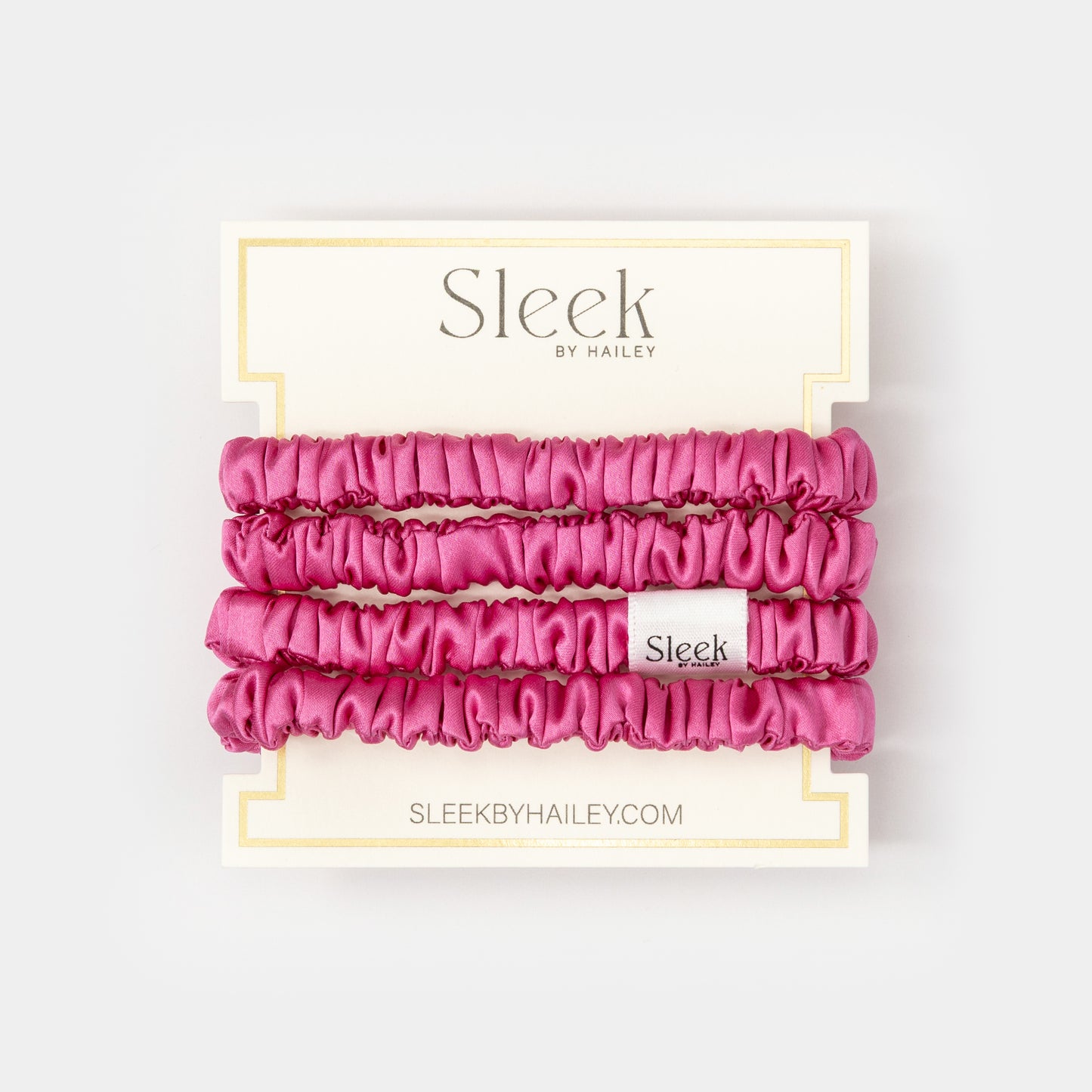 Barbie Pink Skinny Silk Scrunchies