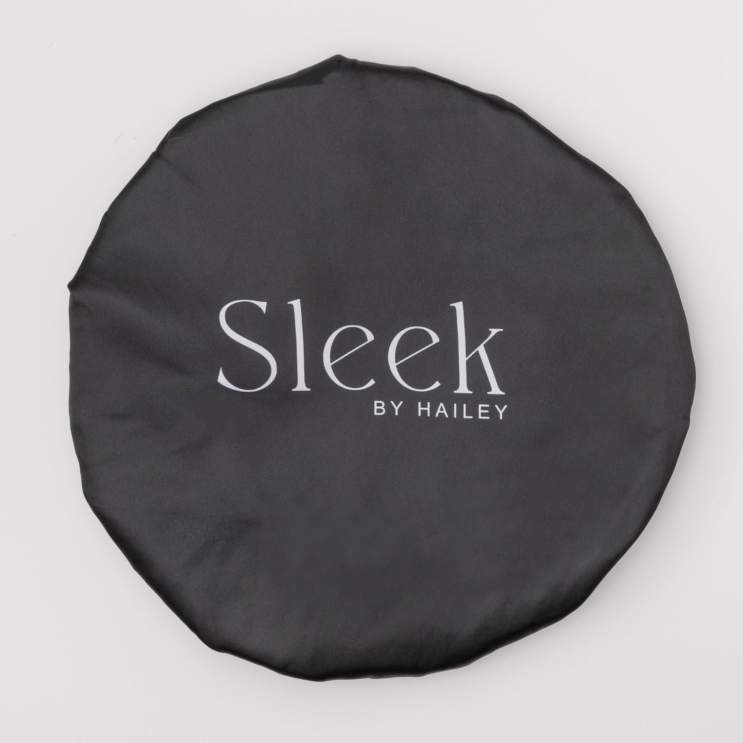 BLACK DRAWSTRING BONNET