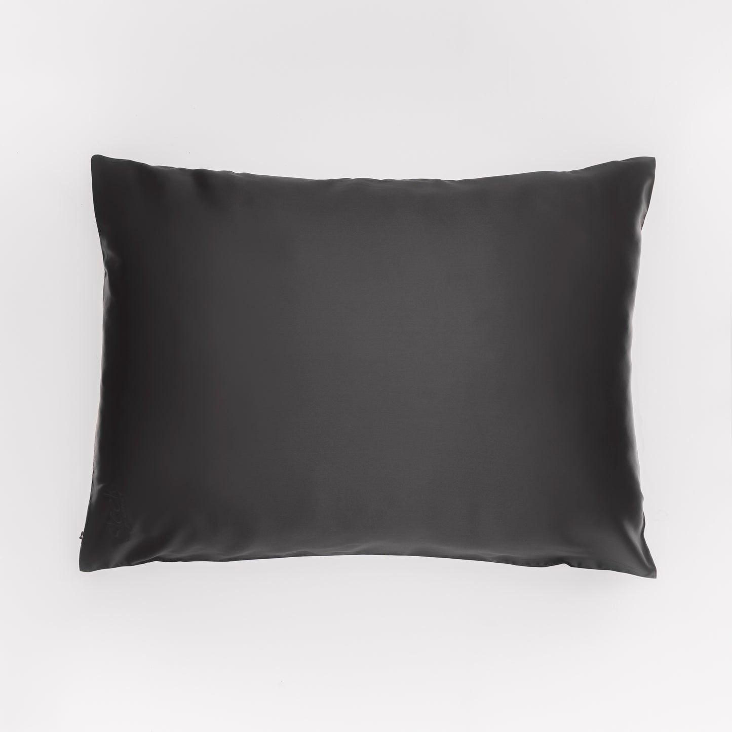 BLACK SILK PILLOWCASE