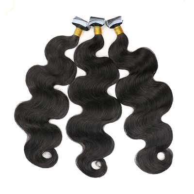 body wave tape ins raw 1b color