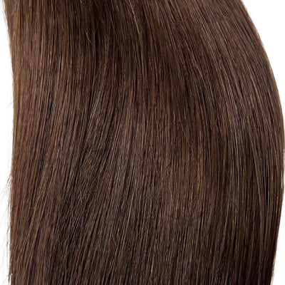 straight brown remy clip ins