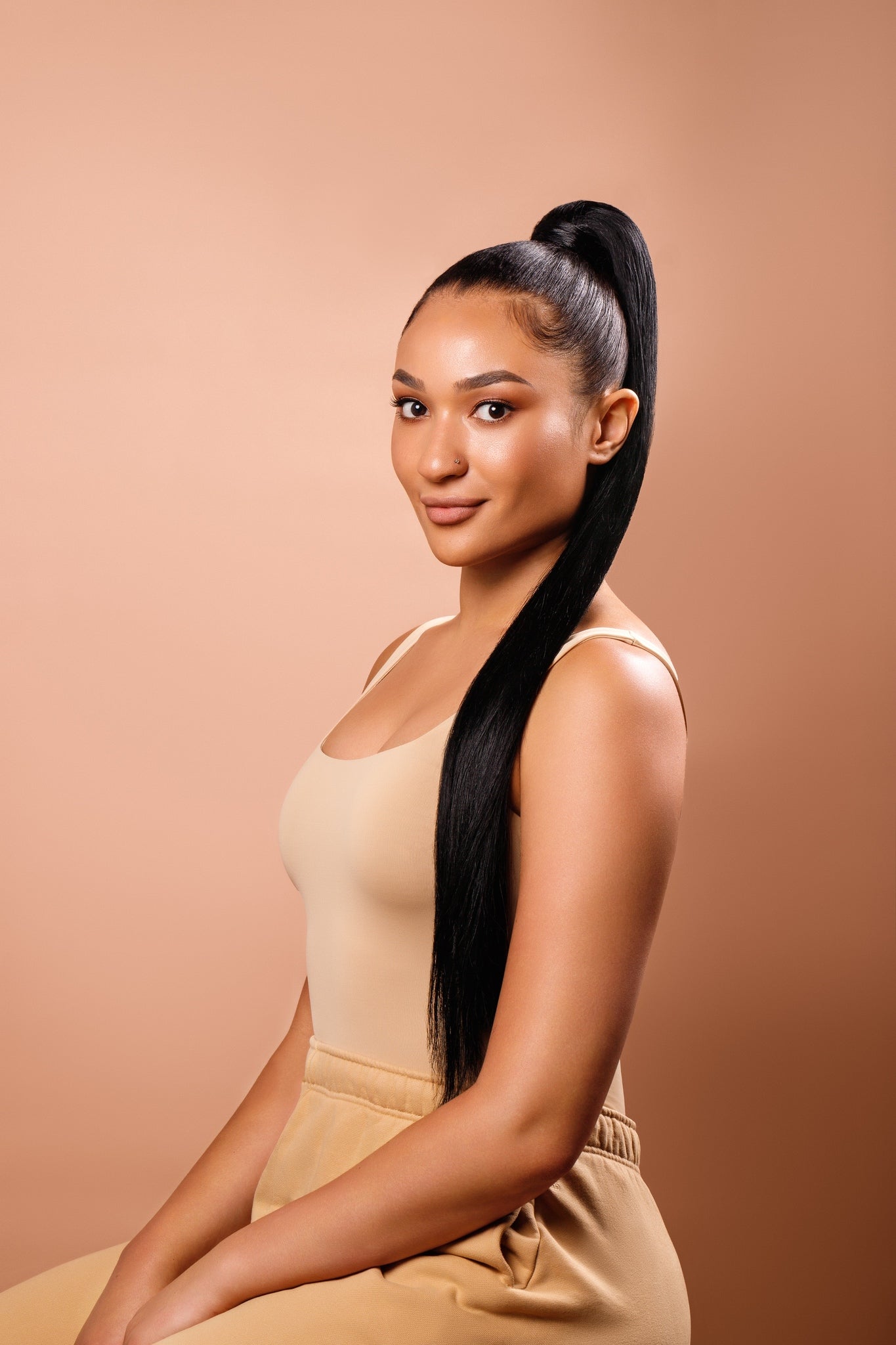 NATURAL BLACK PONYTAIL