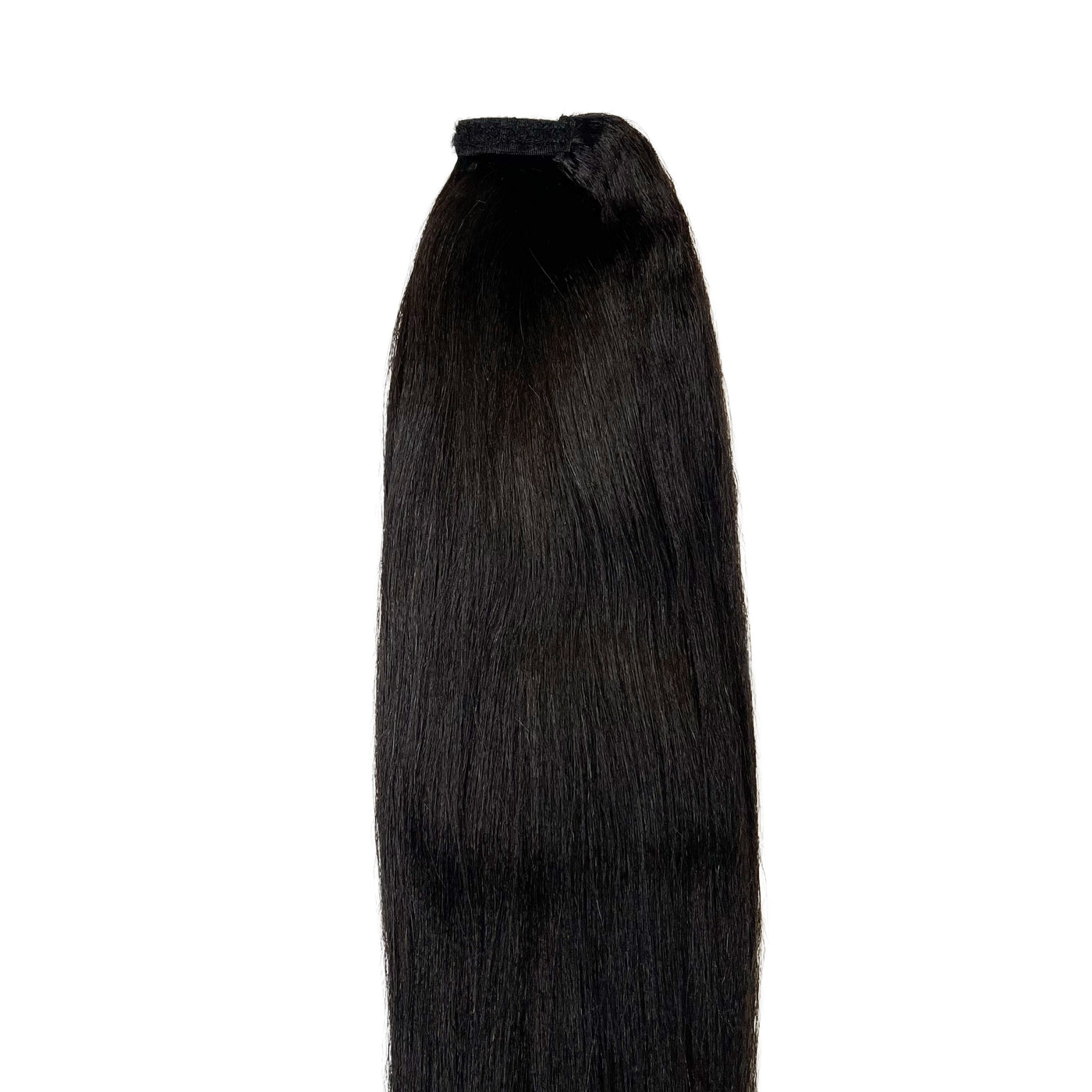 raw straight human hair ponytail